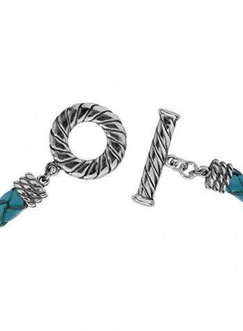 American Braided Toggle Necklace