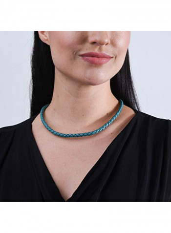 American Braided Toggle Necklace