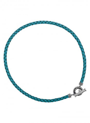 American Braided Toggle Necklace