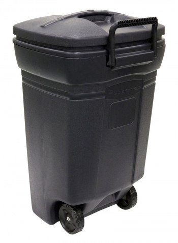 2-Wheel Roughneck Trash Can Black