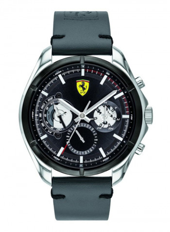 Men's Speed Racer Water Resistance Leather Analog Watch 830753