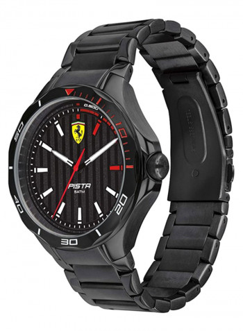Men's Pista Water Resistance Stainless Steel Analog Watch 830763