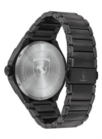 Men's Pista Water Resistance Stainless Steel Analog Watch 830763