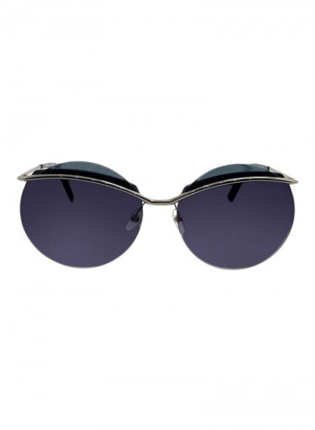 Women's UV Protected Round Sunglasses - Lens Size: 62 mm