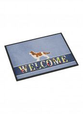 Cavalier King Charles Spaniel Welcome Doormat Multicolour 18x27x0.25inch