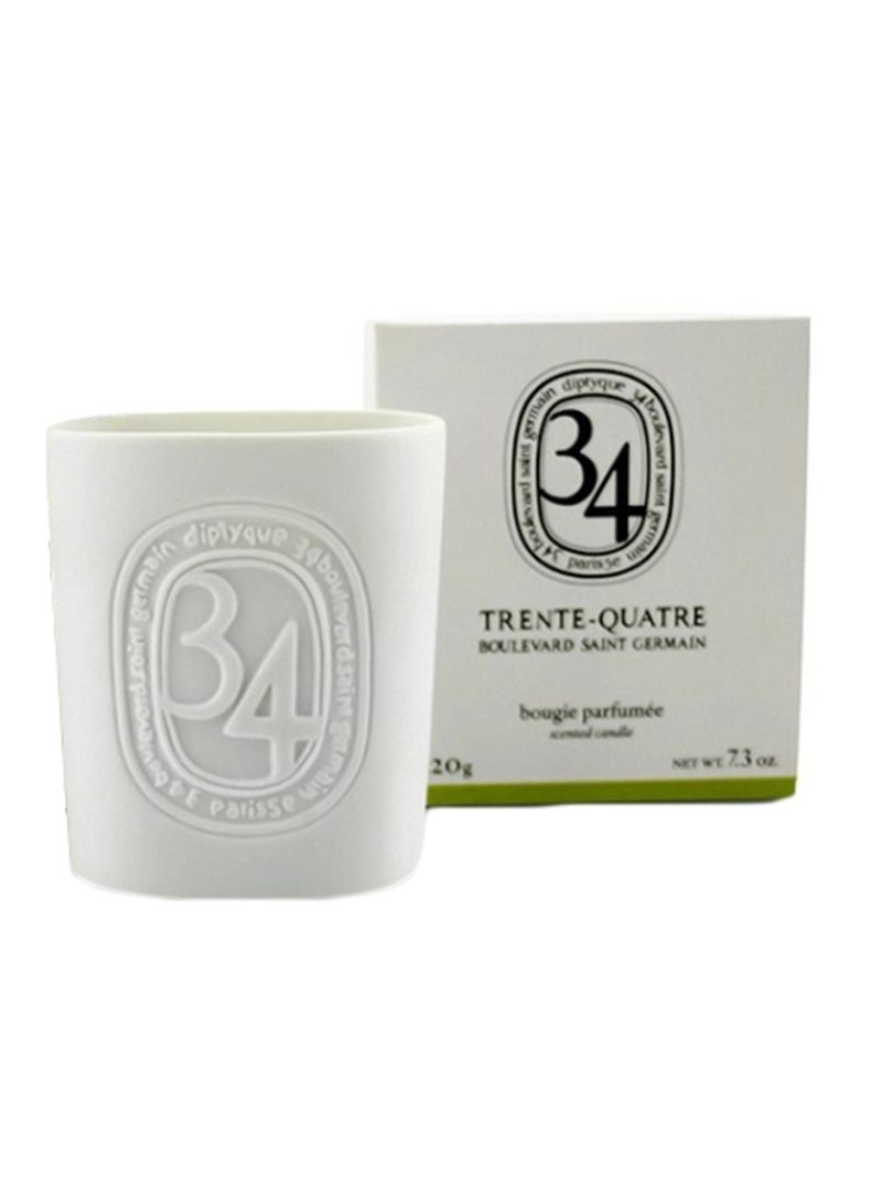34 Boulevard Saint Germain Scented Candle White 7.3ounce