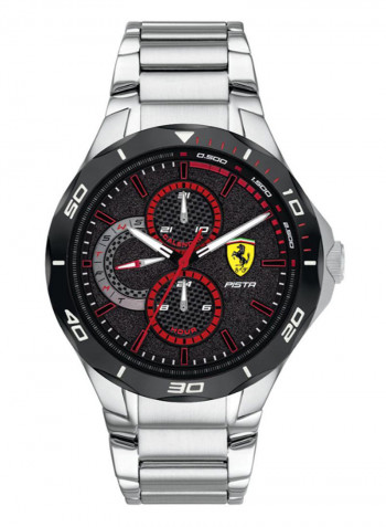 Men's Pista Water Resistance Stainless Steel Analog Watch 830726