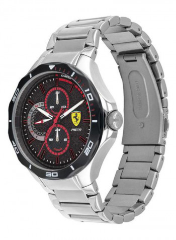 Men's Pista Water Resistance Stainless Steel Analog Watch 830726