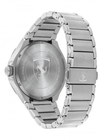 Men's Pista Water Resistance Stainless Steel Analog Watch 830726