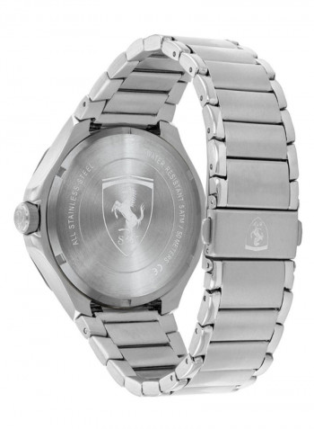 Men's Pista Water Resistance Stainless Steel Analog Watch 830762