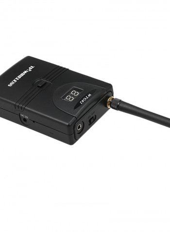 2.4GHz Audio Tour Guide Acoustic Transmission System Headset Microphone 28.4 x 5 x 24.1cm Black