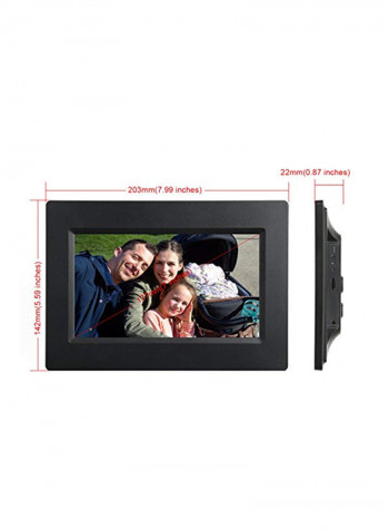 Wi-Fi Digital Photo Frame With Touch Screen 7inch Black