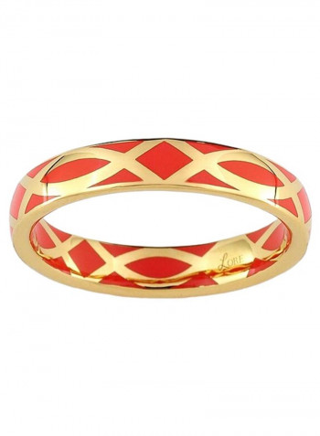 9 Karat Gold Confidence Laque Ring