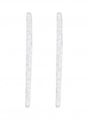 925 Sterling Silver Glitter Hoop Earrings