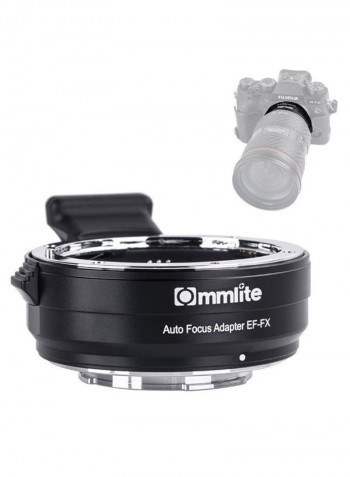 CM-EF-FX Electronic Camera Lens Mount Adapter Ring Black/Silver