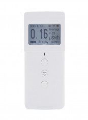 Portable Handheld Digital LCD Screen Radiation Detector White 115 x 50millimeter