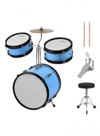 3-Piece Drum Set With Accessories