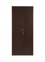 Double Door Wardrobe Armoire Walnut 190x80x42centimeter