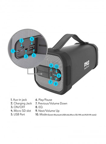 Compact And Portable Bluetooth Speaker Black