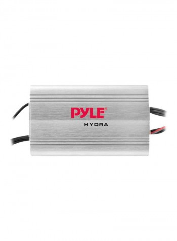 Marine Amplifier PLMRMP3A Silver/Black/Red