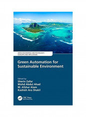 Green Automation For Sustainable Environment Hardcover English by Sherin Zafar
