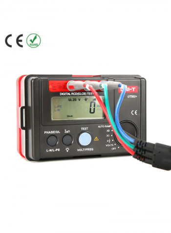 UT582+ Digital RCD Tester Black 160 x 100 x 71millimeter