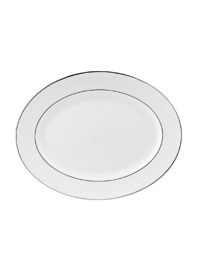 Bone China Oval Platter Grey 13inch