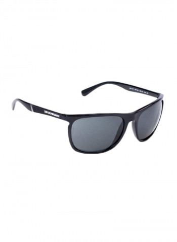 Men's UV-Protection Rectangular Sunglasses - Lens Size: 59 mm