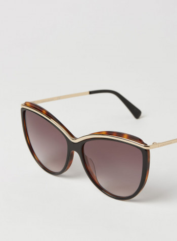 Women's Full Rim Acetate Tea Cup Sunglasses - Lens Size: 60 mm