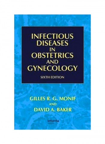 Infectious Diseases In Obstetrics And Gynecology Hardcover 6