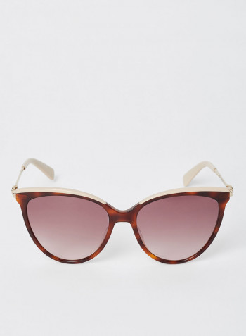 Women's Full Rim Acetate Tea Cup Sunglasses - Lens Size: 55 mm