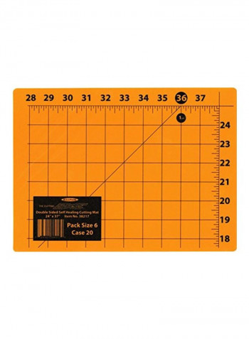 Double-Sided Self Healing Cutting Mat Yellow 27x34inch