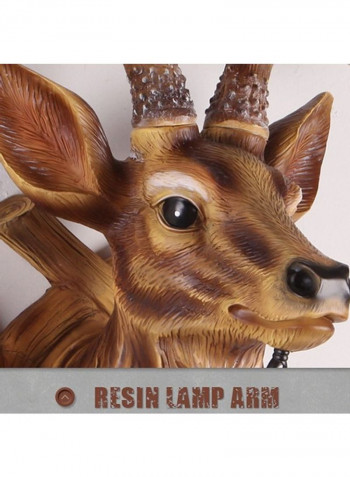 Retro Deer Shaped LED Wall Lamp Warm White