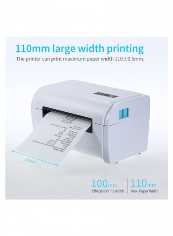 110mm Receipt Printer White