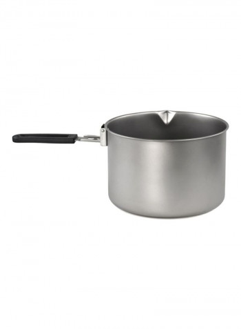 Titanium Pot With Foldable Handle For Camping Hiking 2800مل