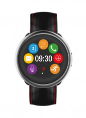 ZeRound2HR-Premium Waterproof Smartwatch Brushed Silver/Black Carbon