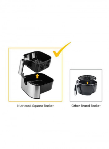 Rapid Air Fryer by Nutribullet - 5.5 Liters, 1700 Watts 5.5 l 1700 W TXG-S5T2 Silver/Black