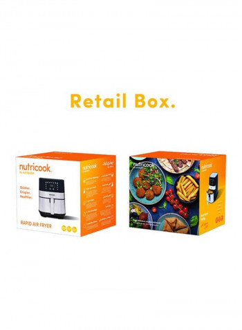 Rapid Air Fryer by Nutribullet - 5.5 Liters, 1700 Watts 5.5 l 1700 W TXG-S5T2 Silver/Black