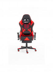 Gaming Chair Racing Style With Retractable Footrest Red/Black 135x74x21cm