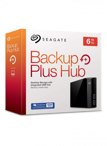 Backup Plus Hub Desktop External Hard Drive 6TB Black