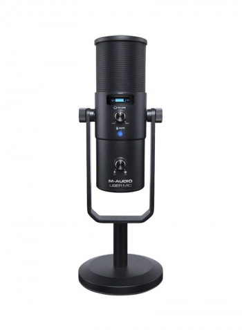 Uber Mic - Professional USB Microphone with Headphone Output UBERMIC Black