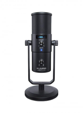 Uber Mic - Professional USB Microphone with Headphone Output UBERMIC Black