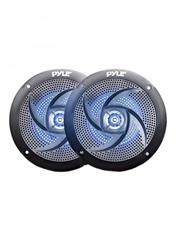 2-Piece Stereo Marine Speaker B078JBSPRJ Black