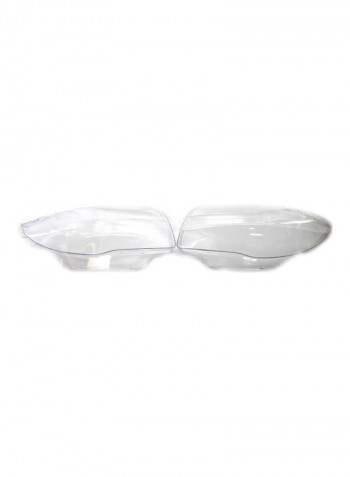 2-Piece Replacement Headlight Glass Lens For BMW E82 E87 2008-11 1 Series