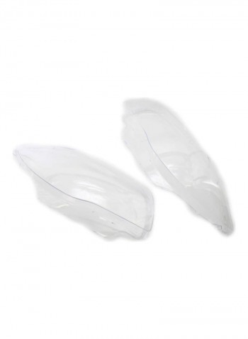 2-Piece Replacement Headlight Glass Lens For BMW E82 E87 2008-11 1 Series
