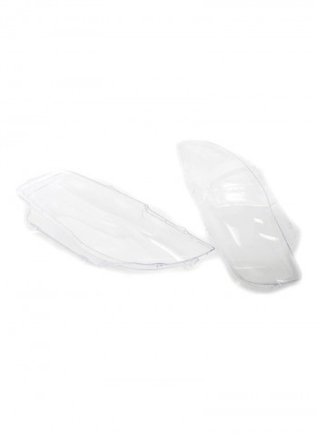 2-Piece Replacement Headlight Glass Lens For BMW E82 E87 2008-11 1 Series