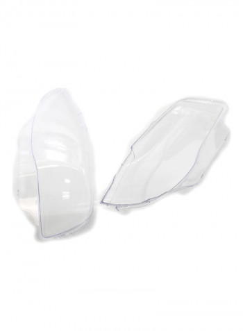 2-Piece Replacement Headlight Glass Lens For BMW E82 E87 2008-11 1 Series