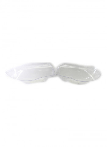2-Piece Replacement Headlight Glass Lens For BMW E82 E87 2008-11 1 Series