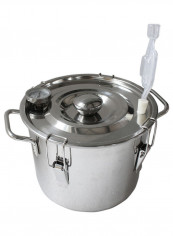 Handmade Stainless Steel Water Copper Home Purifier Silver 32.00 x 25.00 x 32.00cm