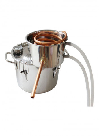 Handmade Stainless Steel Water Copper Home Purifier Silver 32.00 x 25.00 x 32.00cm